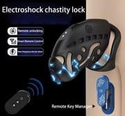 Electric Shock Chastity Cage Wireless Remote Control 3D Printed Resin Cock Cage Lock Lightweight Penis Cage Male Adult Sex Toys_img_3
