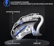 Electric Shock Chastity Cage Wireless Remote Control 3D Printed Resin Cock Cage Lock Lightweight Penis Cage Male Adult Sex Toys_img_4