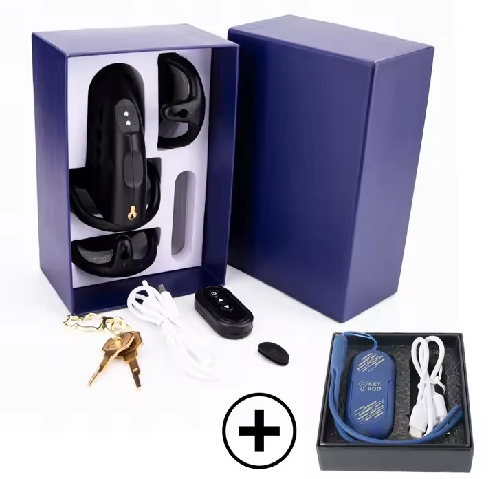 Electric Shock Chastity Cage Wireless Remote Control 3D Printed Resin Cock Cage Lock Lightweight Penis Cage Male Adult Sex Toys_img_7