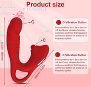 2-in-1 Vibrator G-spot Stimulation Vaginal Massage Teasing Clitoris Two-point Multi-frequency Vibration Adult Female Sex Toy_img_3