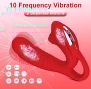 2-in-1 Vibrator G-spot Stimulation Vaginal Massage Teasing Clitoris Two-point Multi-frequency Vibration Adult Female Sex Toy_img_4