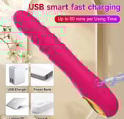 Thrusting Dildo Vibrator G pot Clitoral Anal Stimulator with 10 Thrusting Vibrating Modes Adult Sex Toy for Women Couple_img_3