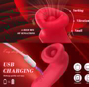 Mouth Shape Strong Suction Vibratior 10 Speeds Vagina Sucking Massager Oral Licking Clitoris Stimulator Erotic Sex Toy for Women_img_2