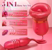 Thrusting G Spot Vibrators 10 Sucking Modes for Clitoral Nipple Stimulation Anal Double-Ended Dildos Adult Sex Toys for Couples_img_1