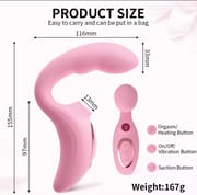 Clit Sucker Dildo Vibrator with Women's Stimulator Licking Nipple Suction Massager Heatable Vagina Masturbator Sex Toy for Woman_img_2