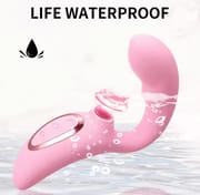 Clit Sucker Dildo Vibrator with Women's Stimulator Licking Nipple Suction Massager Heatable Vagina Masturbator Sex Toy for Woman_img_5