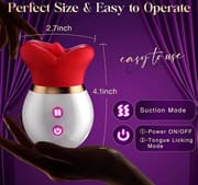 Soft Tongue Licking Sucking Vibrator for Women Clitoral Female Sex Toys with 10 Mode G spot Nipple Stimulator Mouth Vibrator_img_2