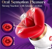 Soft Tongue Licking Sucking Vibrator for Women Clitoral Female Sex Toys with 10 Mode G spot Nipple Stimulator Mouth Vibrator_img_3