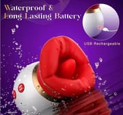 Soft Tongue Licking Sucking Vibrator for Women Clitoral Female Sex Toys with 10 Mode G spot Nipple Stimulator Mouth Vibrator_img_4