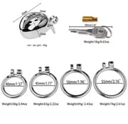 Metal Pussy Male Chastity Device Sissy Cock Cage Erotic Urethral Lock Penis Rings BDSM Adult Sex Toys for Men Chastity belt_img_1