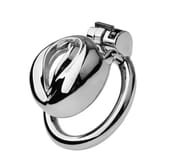 Metal Pussy Male Chastity Device Sissy Cock Cage Erotic Urethral Lock Penis Rings BDSM Adult Sex Toys for Men Chastity belt_img_2