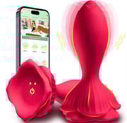 Vibrating Rose Butt Plug APP Remote Control Vibrators 9 Modes Waterproof Silicone Anal Plug Adult Sex Toys Vibrator For Beginner_img_0