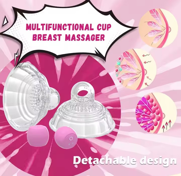 Nipple Vibrator Sex Toys for Women Nipple Clamps Sucking Stimulator Massager with 10 Powerful Modes Adult Toy Breast Stimulator_img_3