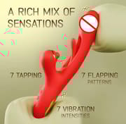 2 in 1 Clitoris Vibrator for Women Super Powerful Tapping Flapping Realistic Dildo Massager Vagina Stimulator Sex Toys_img_1
