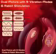 Couples App Remote Control Wearable Panty Vibrator Masturbation Tool with Rabbit Stimulator for G Spot Clitoral Penis Pleasure_img_1