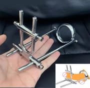 Heavy Testicles Ball Stretcher Adjustable CBT Scrotum Testicle Stretching Device Slave Training BDSM Sex Toys For Men Cock_img_0