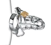 Metal Male Chastity Devices Hollow Cock Cage Penis Ring Sleeve Lockable Sex Toy for Men Bird Chastity Cage Bird Device For Adult_img_0