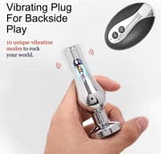 10 Vibration Modes Anal Plug Remote Control Anal Vibrator Metal Butt Plug G-spot Massager Sex Toys for Female Male Anal Beads_img_2