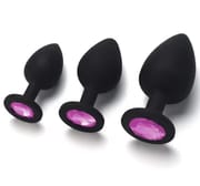 100% Silicone Butt Plug Anal Plugs Unisex Sex Stopper 3 Different Size Adult Toys for Men/Women Anal Trainer For Couples SM_img_0