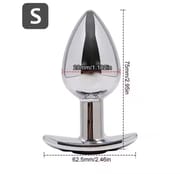 SML Vibrating Anal Plug Remote Control Metal Wearable Anal Beads Butt Plug Insert Ass Vaginal Prostate Massager Sex Toy Dildo_img_4