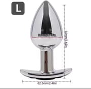 SML Vibrating Anal Plug Remote Control Metal Wearable Anal Beads Butt Plug Insert Ass Vaginal Prostate Massager Sex Toy Dildo_img_6