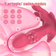 Wearable Panty Anal Vibrator 9 Wiggling Dildo Male Prostate Stimulator Massager Vibrating Butt Plug Adult Sex Toys for Men_img_2