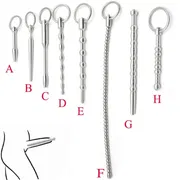 Stainless Steel Male Urethral Catheter Penis Beads Plug Stimulation Urethral Dilator Sounding Horse Eye Stimulator Men Sex Toy_img_0