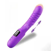 Powerful Simulation Telescopic Dildo Vibrator G-spot Clitoral Anal Stimulator 10 Speed Vibration Mode Adult Sex Toys for Women_img_0