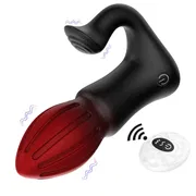 Anal Plug Vibrator 2 in 1 Remote Control Clitoris Stimulator 7 Vibration Dual Motors Vibrating Butt Plug Anal Toys for Women Man_img_0