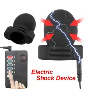 Medical Exerciser Electric Shock Penis Ring For Men Therapy Massage Sex Toys Male Masturbation Glans Trainer Electro Stimulator_img_0