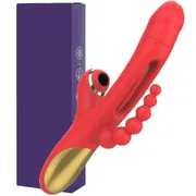 3 in 1 G-spot Rabbit Vibrator for Women 10 Modes Vibrating Dildo Nipple Anal Clitoral Vagina Massager Adult Sex Toy for Couples_img_5