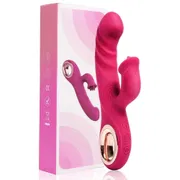 3 in 1 G-spot Rabbit Vibrator for Women 10 Modes Vibrating Dildo Nipple Anal Clitoral Vagina Massager Adult Sex Toy for Couples_img_1