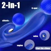 3 in 1 G-spot Rabbit Vibrator for Women 10 Modes Vibrating Dildo Nipple Anal Clitoral Vagina Massager Adult Sex Toy for Couples_img_9