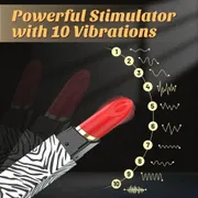 Mini Lipstick Bullet Vibrator 3 Replacement Heads Vibrating Massger Nipple Clit Stimulator Sex Toys for Women Couple Portable_img_6