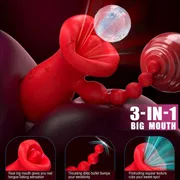 Clit Tongue Licking Vibrator Female Masturbation Oral Clitoris Nipple Stimulator Vibrating Massger Vacuum Sex Toys for Couples_img_5