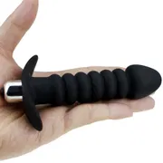 Anal Butt Plug Dildo Vibrator Prostate Massage Bead Single Vibration Modes Stimulator Butt Plug Sex Toy for Men Women Couples_img_4