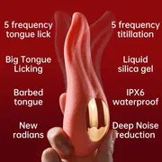 Tongue Licking Vibrator Female Powerful G-Spot Vagina Massager Dildo Thrusting Swing Clitoris Stimulator Women Sex Toy for Adult_img_3
