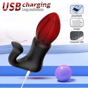 Anal Plug Vibrator 2 in 1 Remote Control Clitoris Stimulator 7 Vibration Dual Motors Vibrating Butt Plug Anal Toys for Women Man_img_6