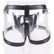 PU/Real Leather Sexy Panties BDSM Bondage Restraints Penis Cock Cage Male Chastity Devices Belt Erotic Sexy Toys_img_3