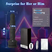 Remote Control Anal Vibrator Male Prostate Massager Wriggling Rotating Vibrating Anal Beads Adult Sex Toys with Suction Cup_img_2