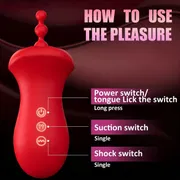 Clit Tongue Licking Vibrator Female Masturbation Oral Clitoris Nipple Stimulator Vibrating Massger Vacuum Sex Toys for Couples_img_2