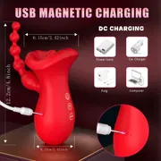 Clit Tongue Licking Vibrator Female Masturbation Oral Clitoris Nipple Stimulator Vibrating Massger Vacuum Sex Toys for Couples_img_0