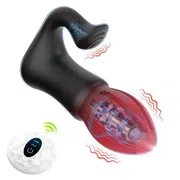 Anal Plug Vibrator 2 in 1 Remote Control Clitoris Stimulator 7 Vibration Dual Motors Vibrating Butt Plug Anal Toys for Women Man_img_3