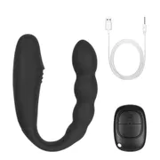 2 In 1 Dildo Anal Plug Vibrators For Women Nipple Clit Clamps Butt Dilator Female Masturbator Cordless Sex Toys Adults 18 Erotic_img_2