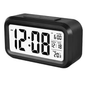 LED Display Time Alarm Clock Night Lights Thermoeter Lamp Snooze Rectangle Function Desk Clocks(Multicolor)_img_2