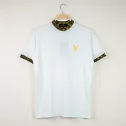 LV TS2 Jaquard Neck T-shirt White_img_0