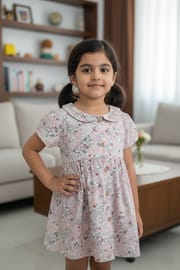 Girls Woven Frock Code: MS-38_img_2