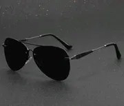 229_Mercedes Benz Mastercopy Rimless Pilot sunglasses_img_1