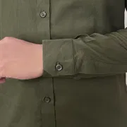 Signature Solid Olive Oxford Shirt_img_3