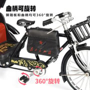 Classic Alloy Three-Wheel Rickshaw – Handmade Retro Tricycle Model for Collectors & Decorative Display_img_3